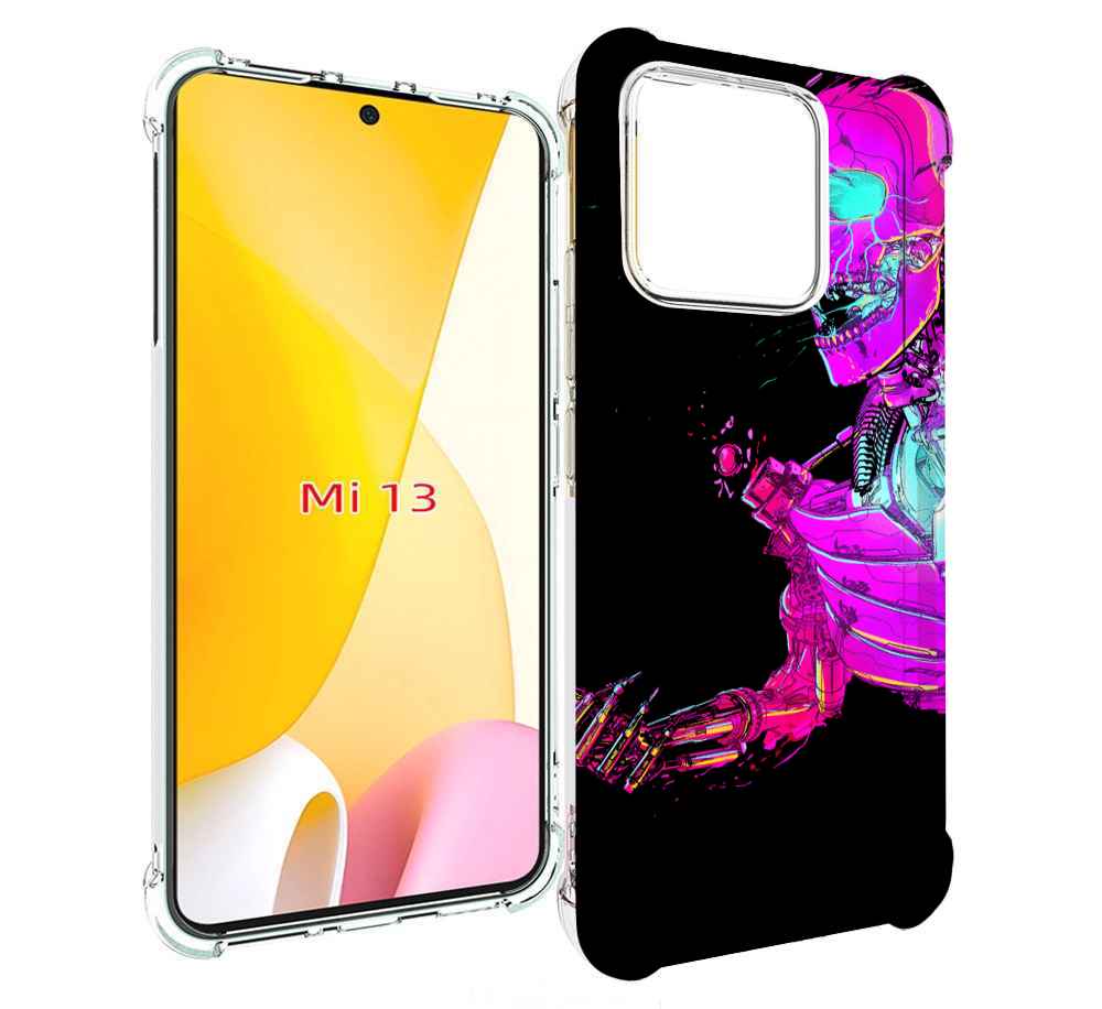 

Чехол MyPads скелет-робот-фиолетовый для Xiaomi 13, Прозрачный, Tocco