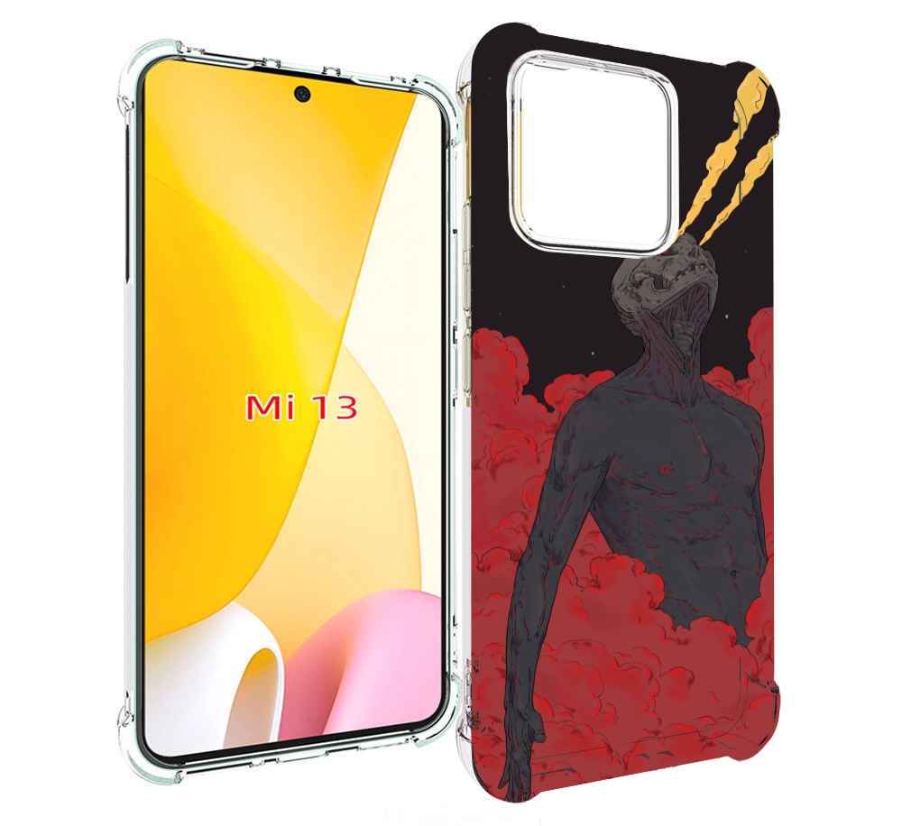

Чехол MyPads скелет в красном дыму для Xiaomi 13, Прозрачный, Tocco