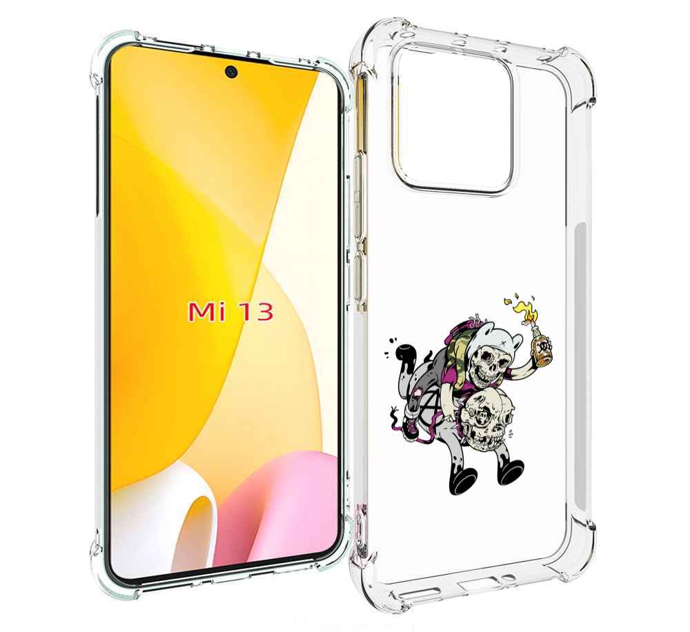 

Чехол MyPads время приключений скелеты для Xiaomi 13, Прозрачный, Tocco
