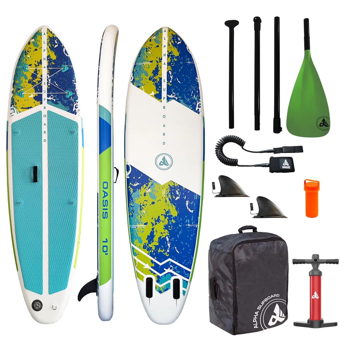 SUP-борд Alpha Caprice Oasis 10 Compact 305x81x15 см blue/yellow