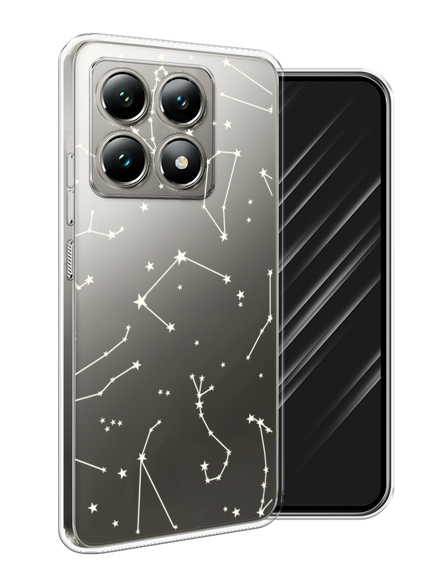

Чехол Awog на Xiaomi 14T "Созвездия", Прозрачный;серый;бежевый, 322850-1