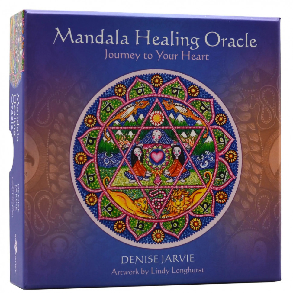 фото Круглые карты таро исцеляющий оракул мандалы / mandala healing oracle - blue angel