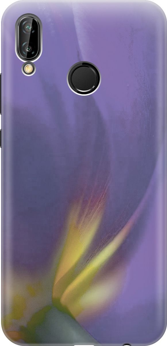 

Чехол на Huawei P20 Lite/Nova 3e "Фиолетовая фиалка", Желтый;фиолетовый, 2775