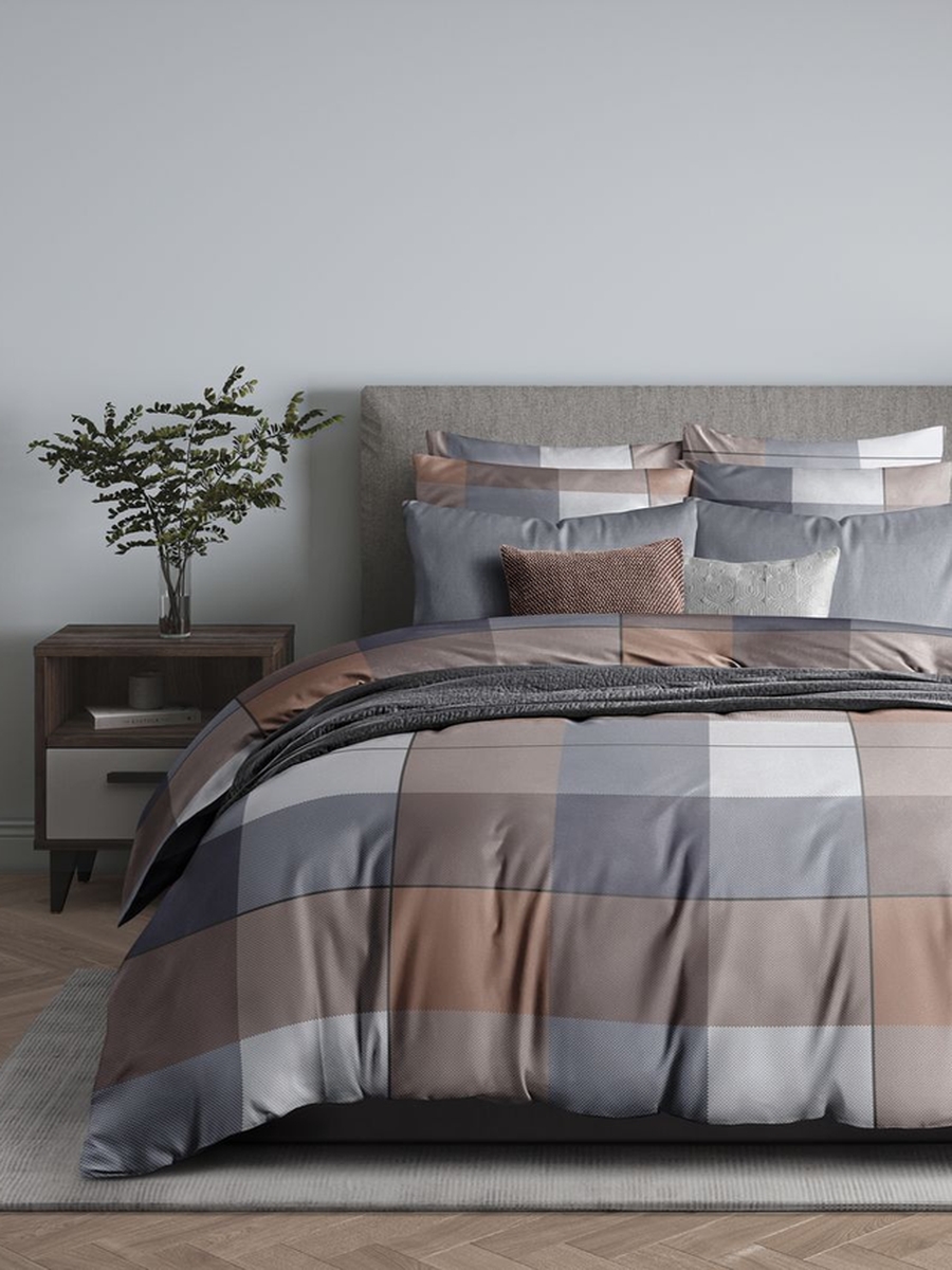 фото Комплект постельного белья guten morgen cozy evening 2 сп хлопок с европростыней 70x70 см