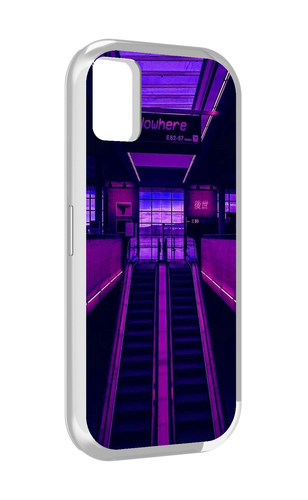 

Чехол MyPads фиолетовый эскалатор для UMIDIGI A11, Прозрачный, Tocco
