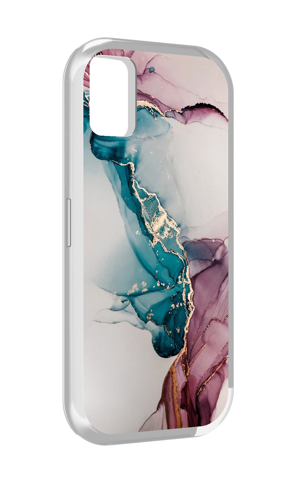 

Чехол MyPads фиолетовый синий краски для UMIDIGI A11, Прозрачный, Tocco