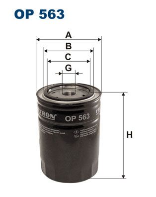 

Фильтр масляный FILTRON OP563