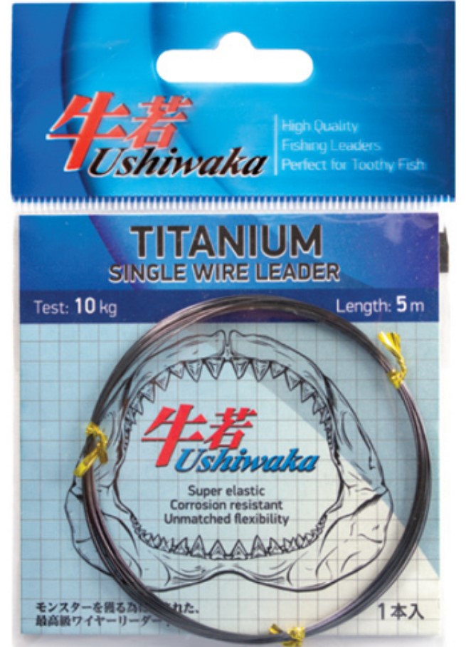 Поводочный материал Ushiwaka Titanium Single Wire, 18кг 5м