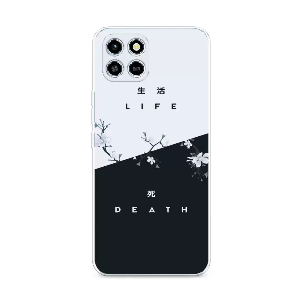 

Чехол Awog на Infinix Smart 6 HD "Life and death", Серый;черный, 3101650-7