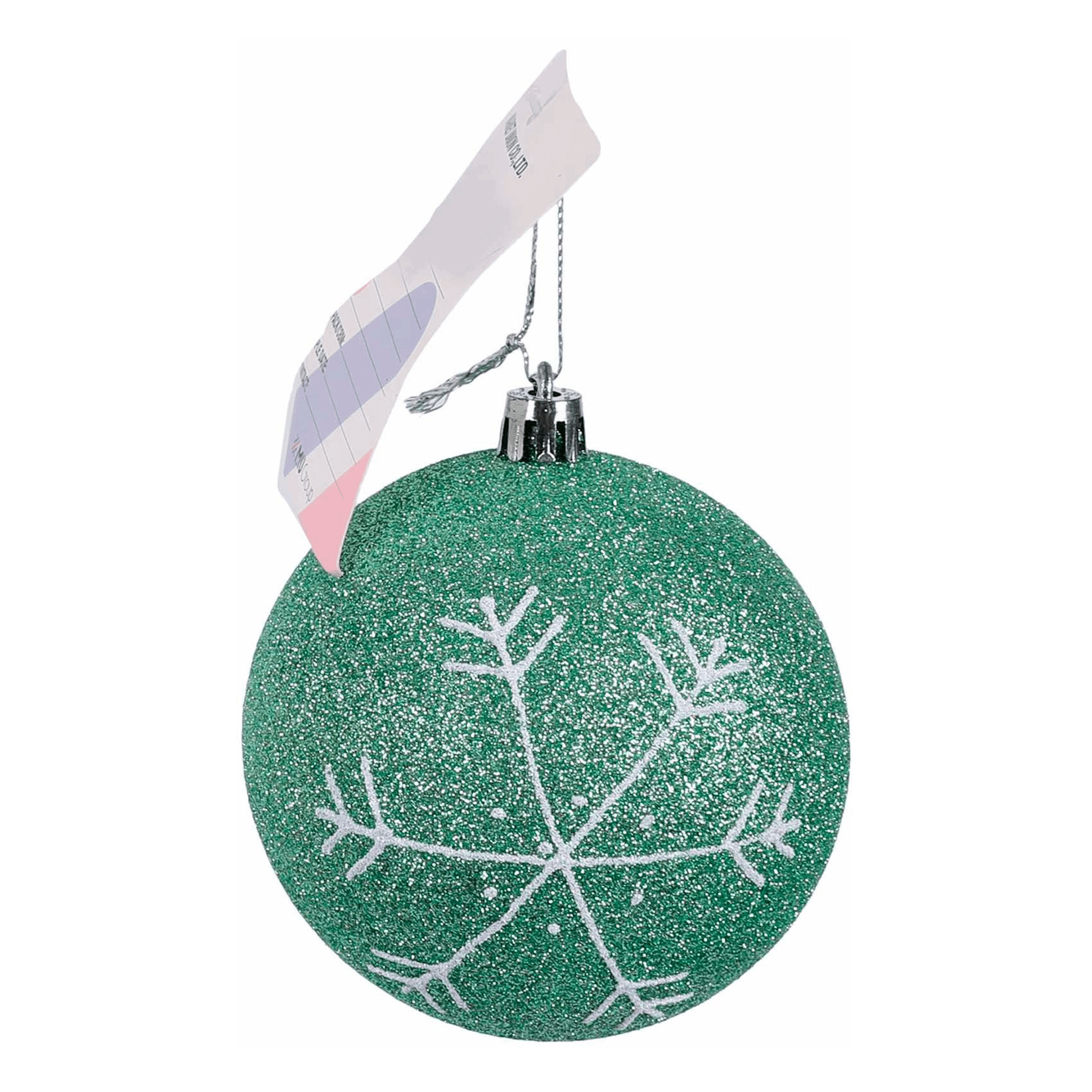 Елочная шар Маркет Юнион со снежинкой 8 см