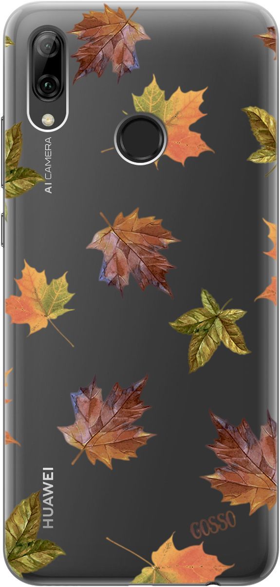 

Чехол на Honor 10 Lite/Huawei P Smart (2019) "Maple" прозрачный, Прозрачный;оранжевый, 1687