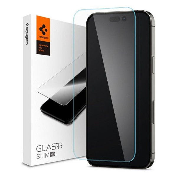 

Защитное стекло Spigen Glass.tR Slim для Iphone 14 Pro, Glass.tR Slim