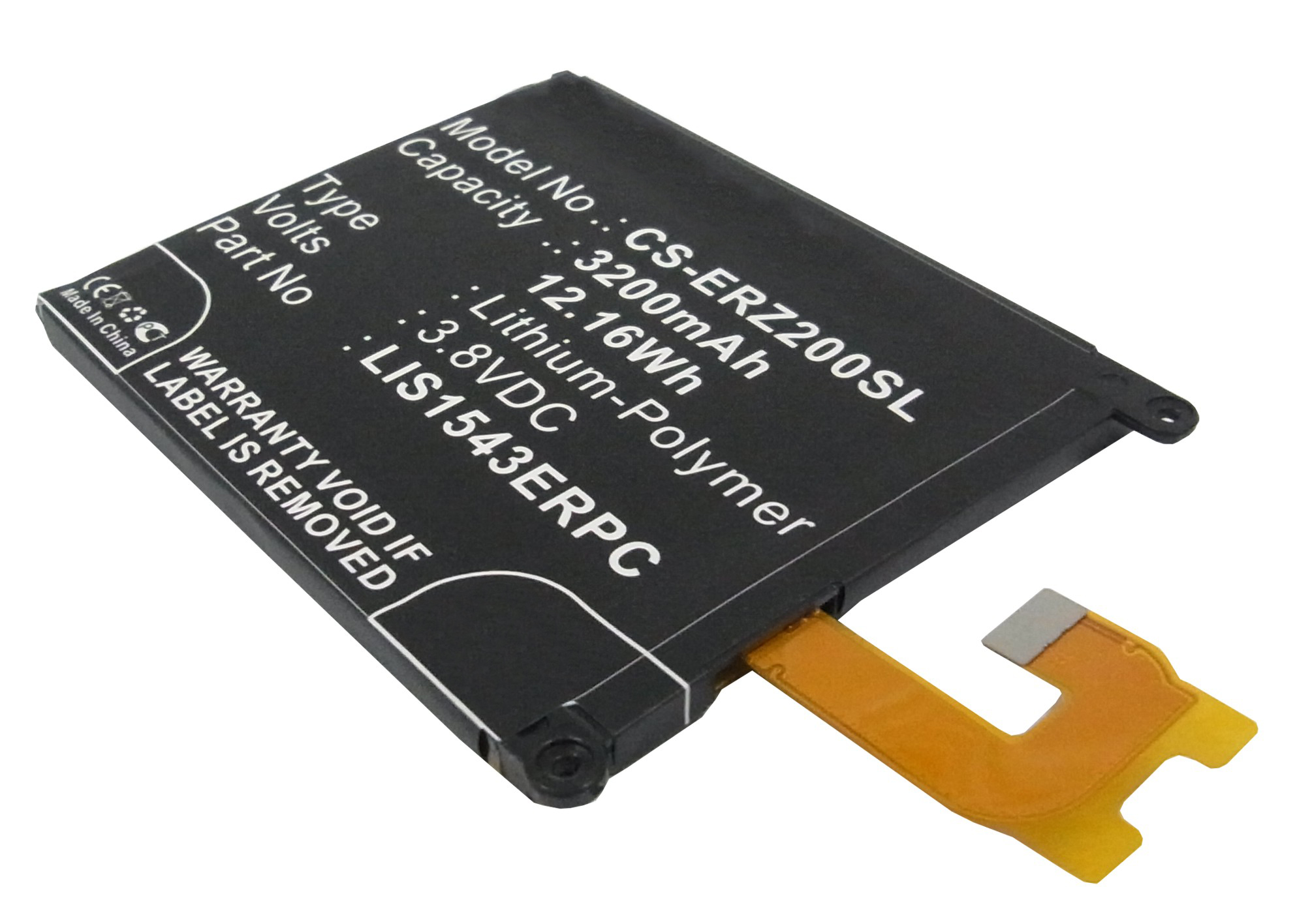

Аккумулятор CS-ERZ200SL LIS1543ERPC для Sony Xperia Z2 D6503 3.8V/3200mAh/12.16Wh