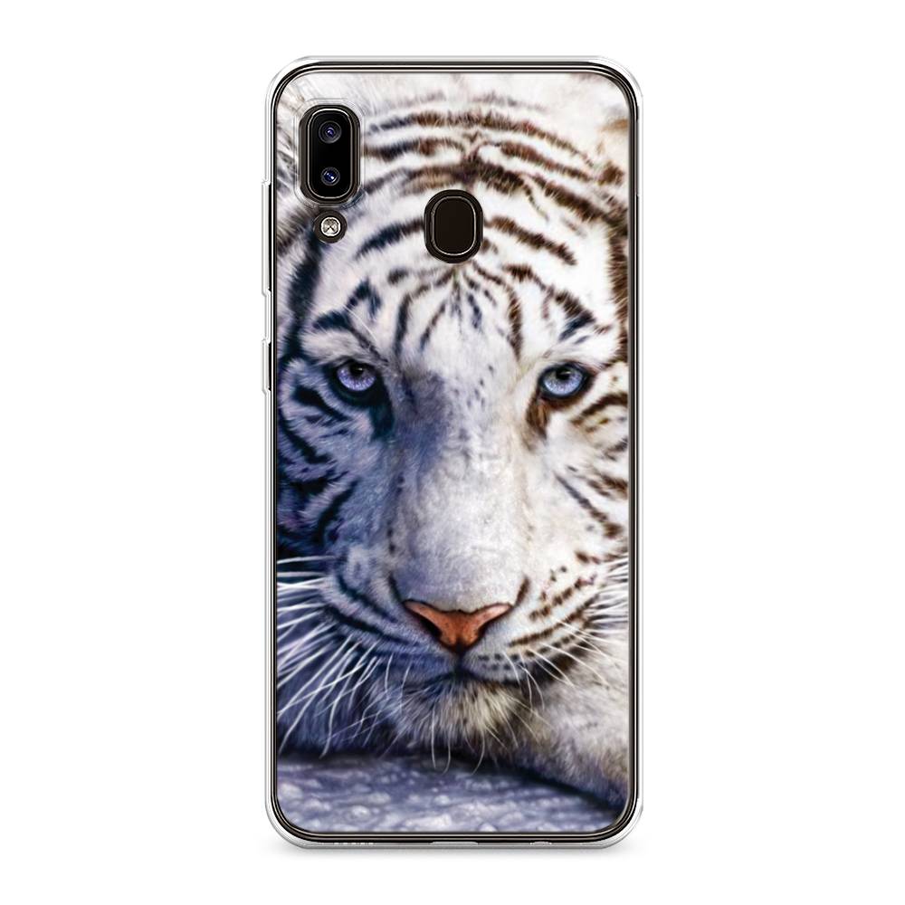 

Чехол на Samsung Galaxy A30 "Бенгальский тигр", Коричневый;белый, 27550-1