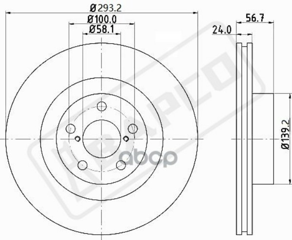 

Диск Тормозной BAPCO bd0048
