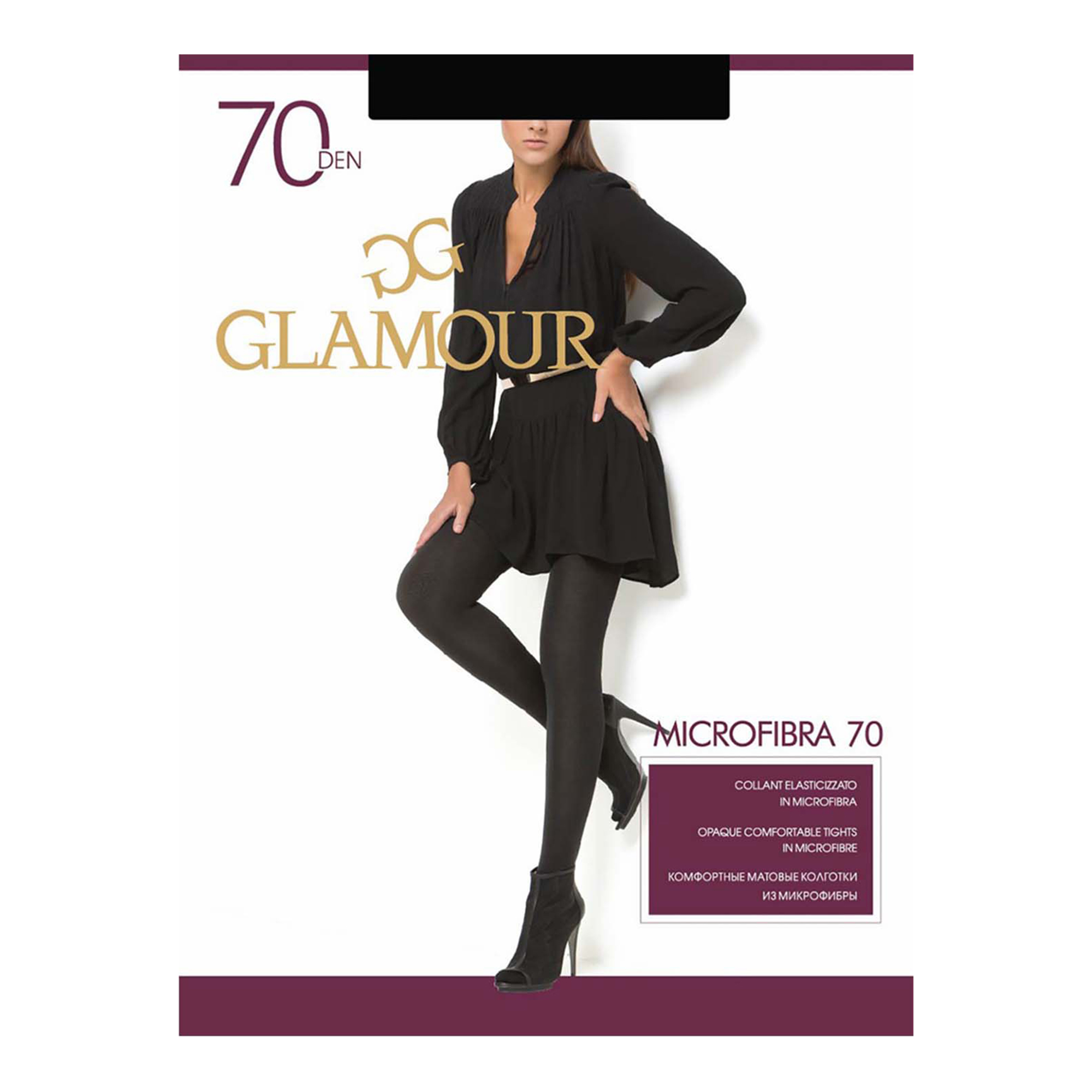 

Колготки женские Glamour черные 2