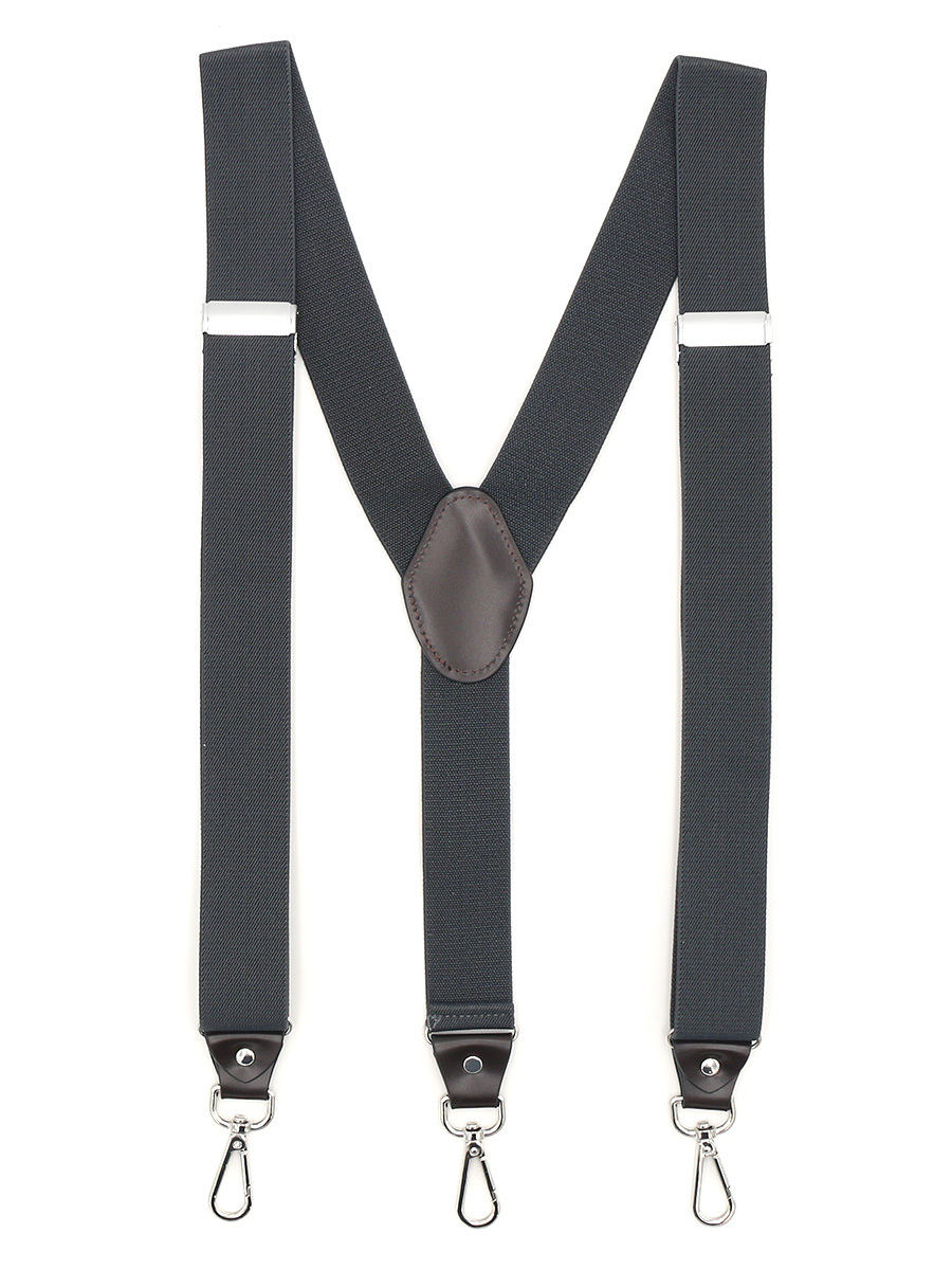 

Подтяжки унисекс GENTLETEAM Suspenders-4 серые, Серый, Suspenders-4