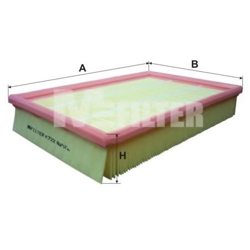 

Фильтр воздушный Mfilter K722