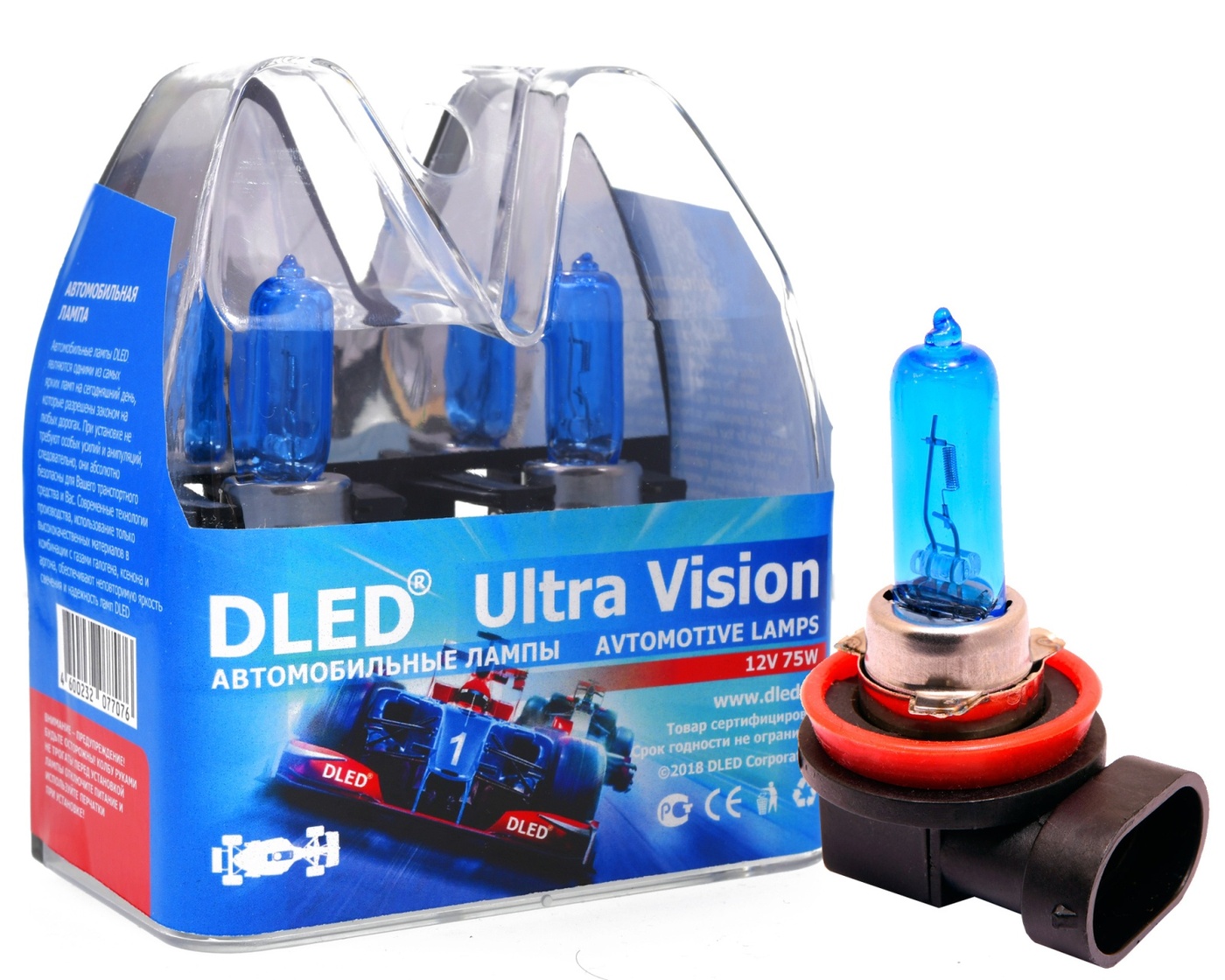 

Автомобильные лампы H8 4300K 75W DLED "Ultra Vision", H8 4300K 75W DLED "Ultra Vision"