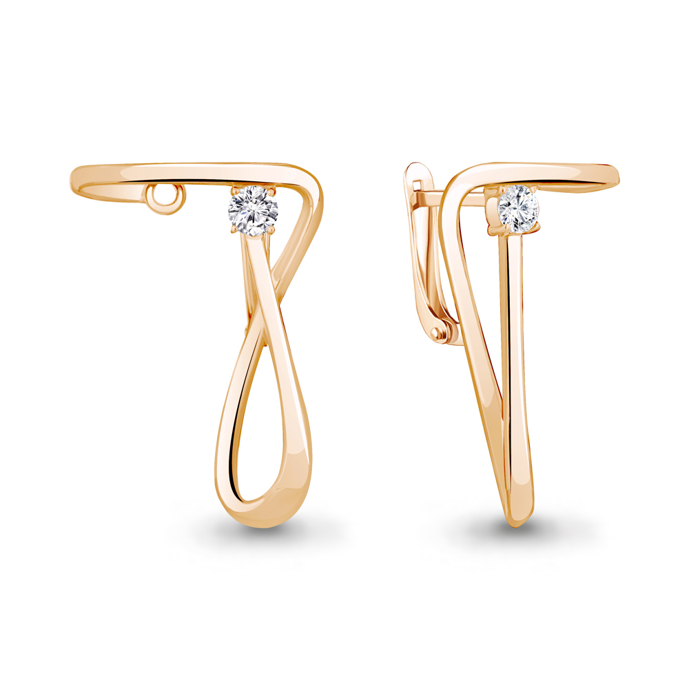 

Серьги из серебра с фианитом Aquamarine Aquamarine 49392А_925_з, 49392А_925_з