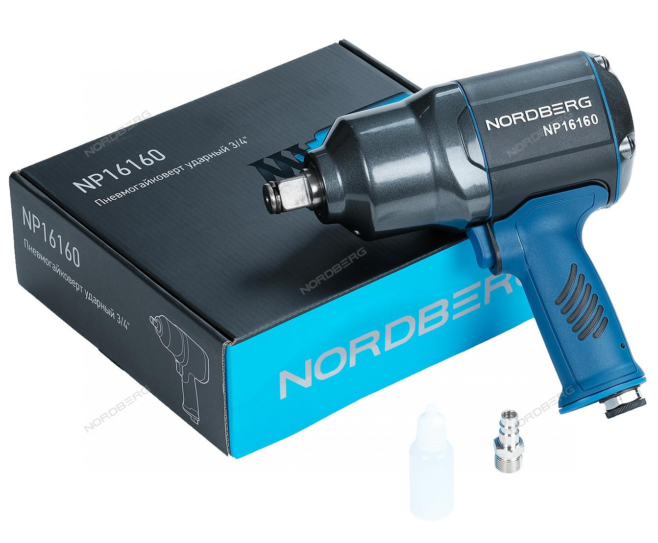 Пневмогайковерт ударный 3/4, 2000Нм NORDBERG NP16160