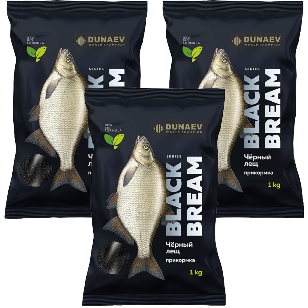 Прикормка рыболовная Dunaev Black Series Bream 3 упаковки