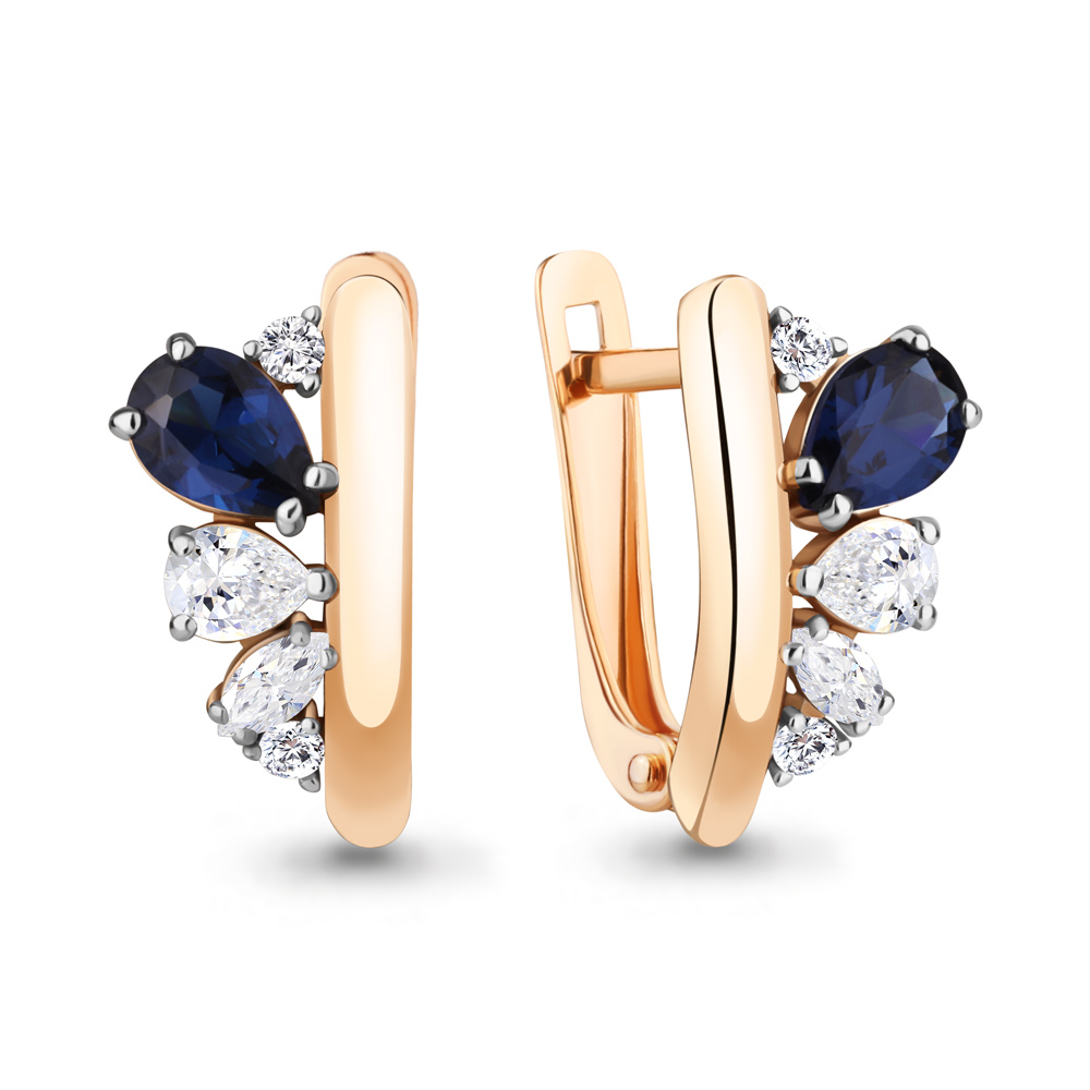 

Серьги из серебра с фианитом Aquamarine Aquamarine 49374АБ_925_з, 49374АБ_925_з
