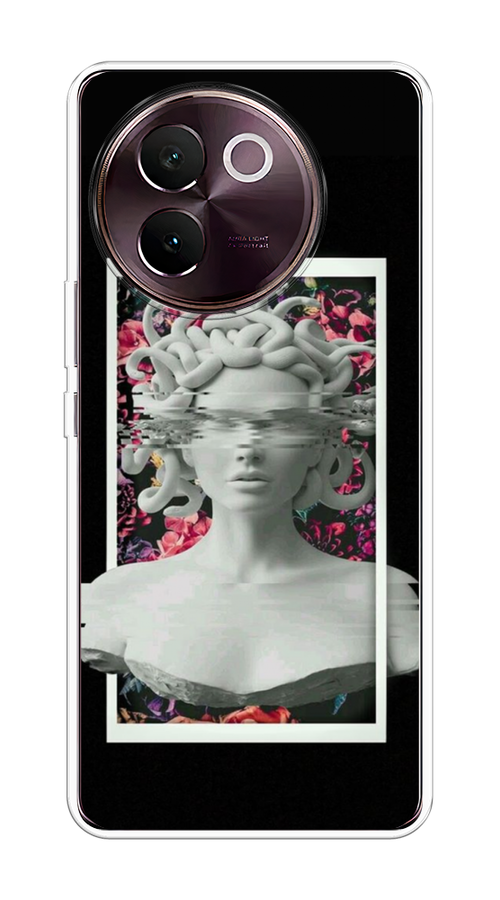 

Чехол на Vivo V30e "Web Punk Медуза Горгона", Черный;серый, 2610550-1