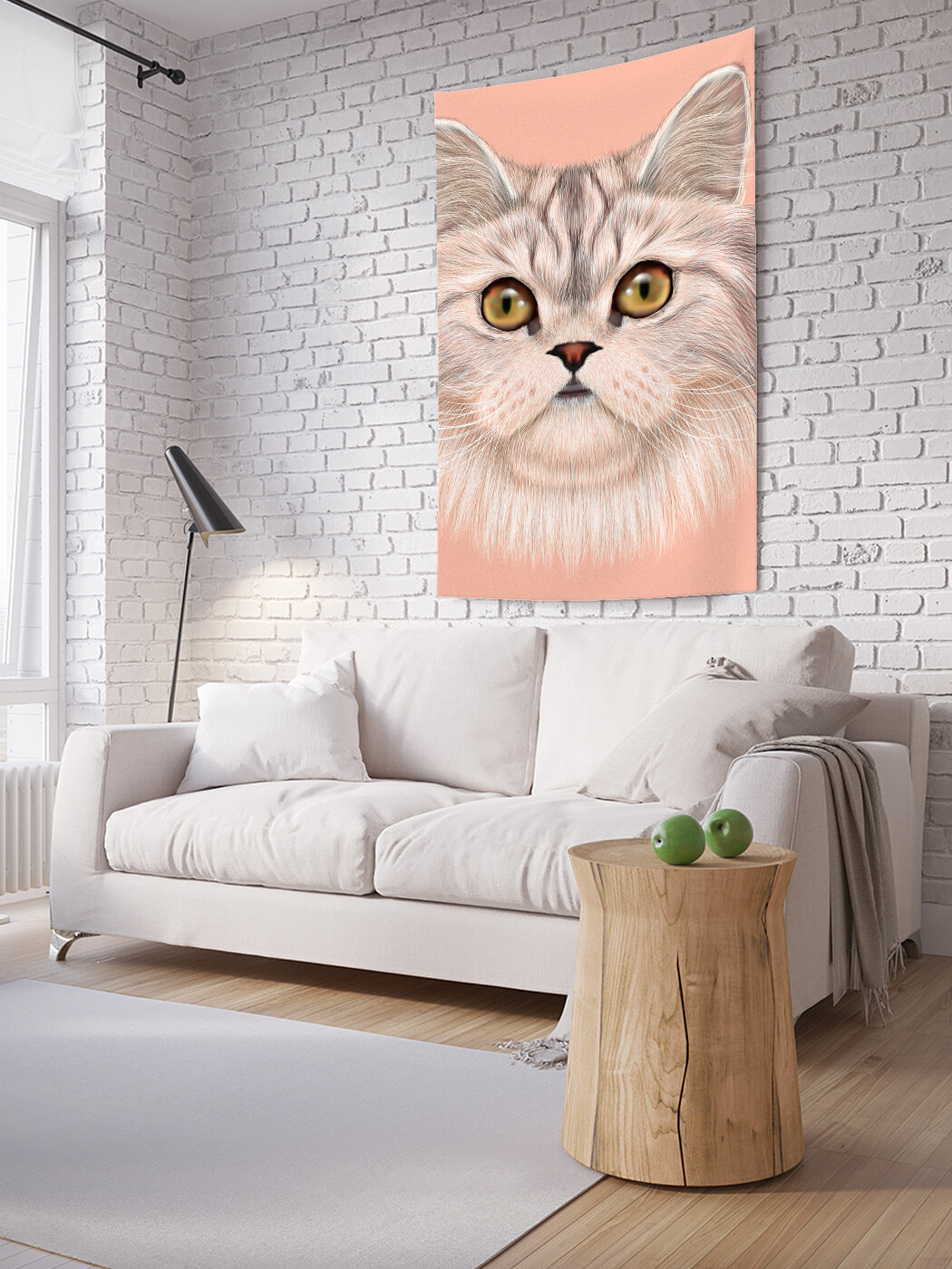

Вертикальное фотопанно JoyArty Пушистый питомец, из ткани, 100х150 см