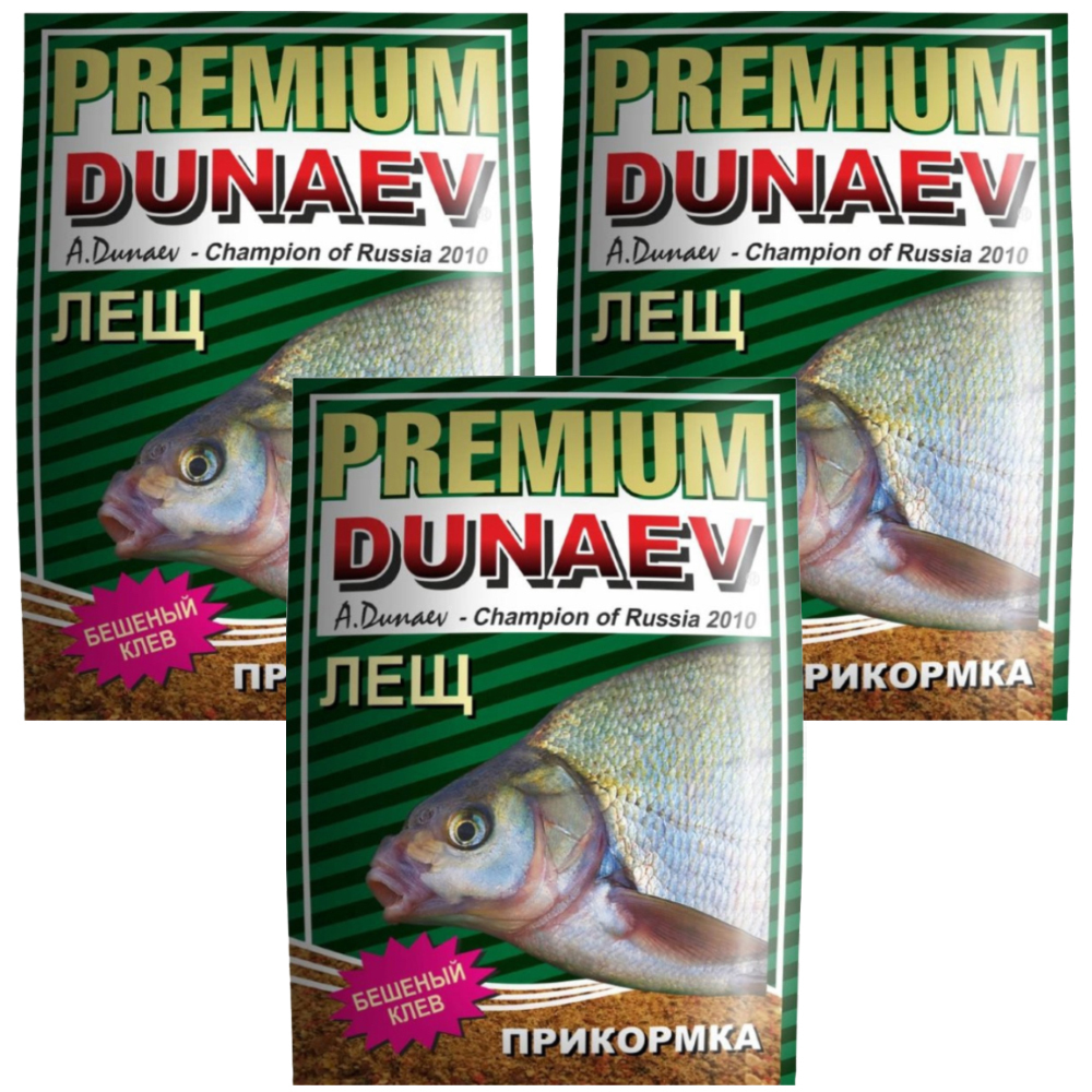 

Прикормка рыболовная Dunaev Premium Лещ 3 упаковки, Разноцветный, Premium