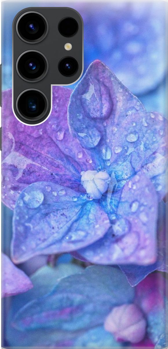 

Чехол на Samsung Galaxy S23 Ultra "Голубой цветочек", Голубой;фиолетовый, 158336