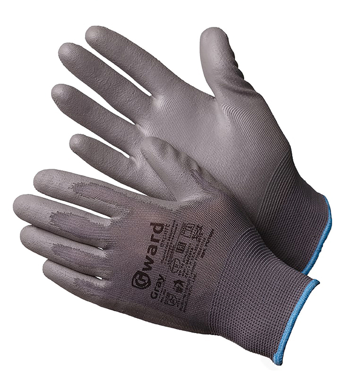 нейлоновые перчатки Gray, 10 размер, 12 пар