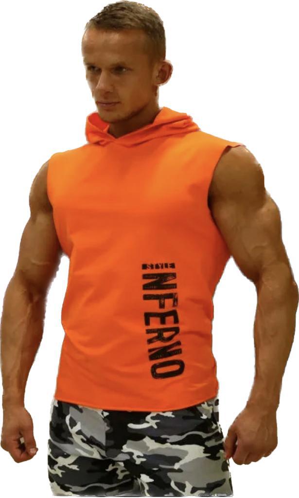 

Майка мужская INFERNO style М-003-000 оранжевая 3XL, Оранжевый, М-003-000