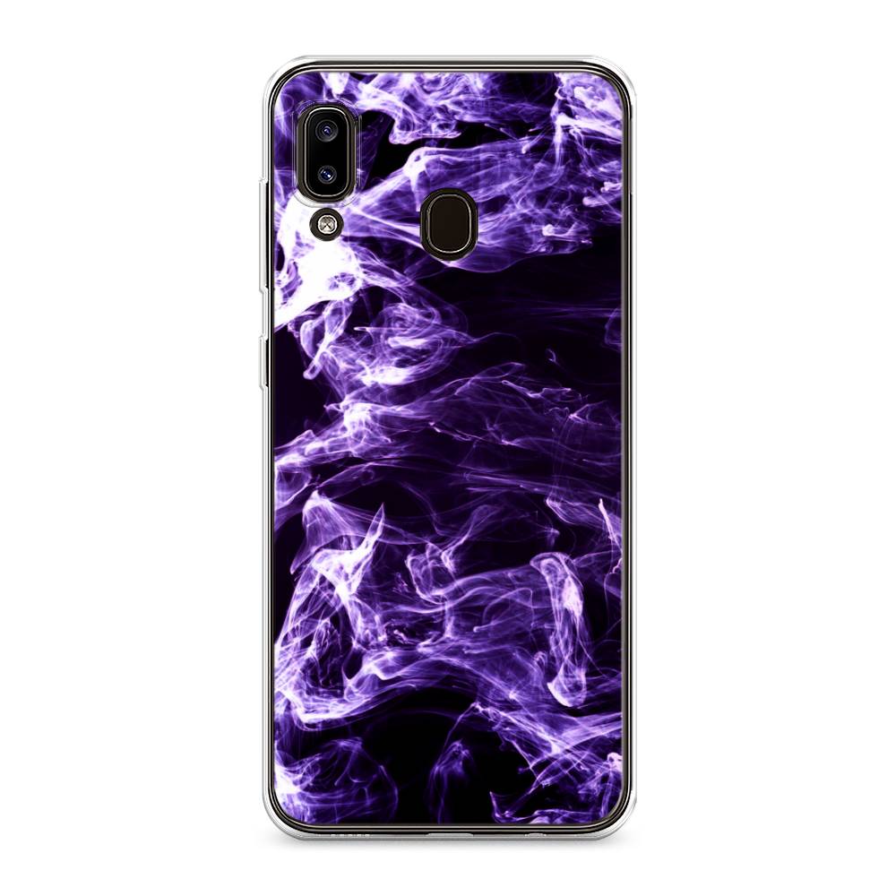 

Чехол на Samsung Galaxy A30 "Фиолетовый дым", Фиолетовый;белый;черный, 27550-3