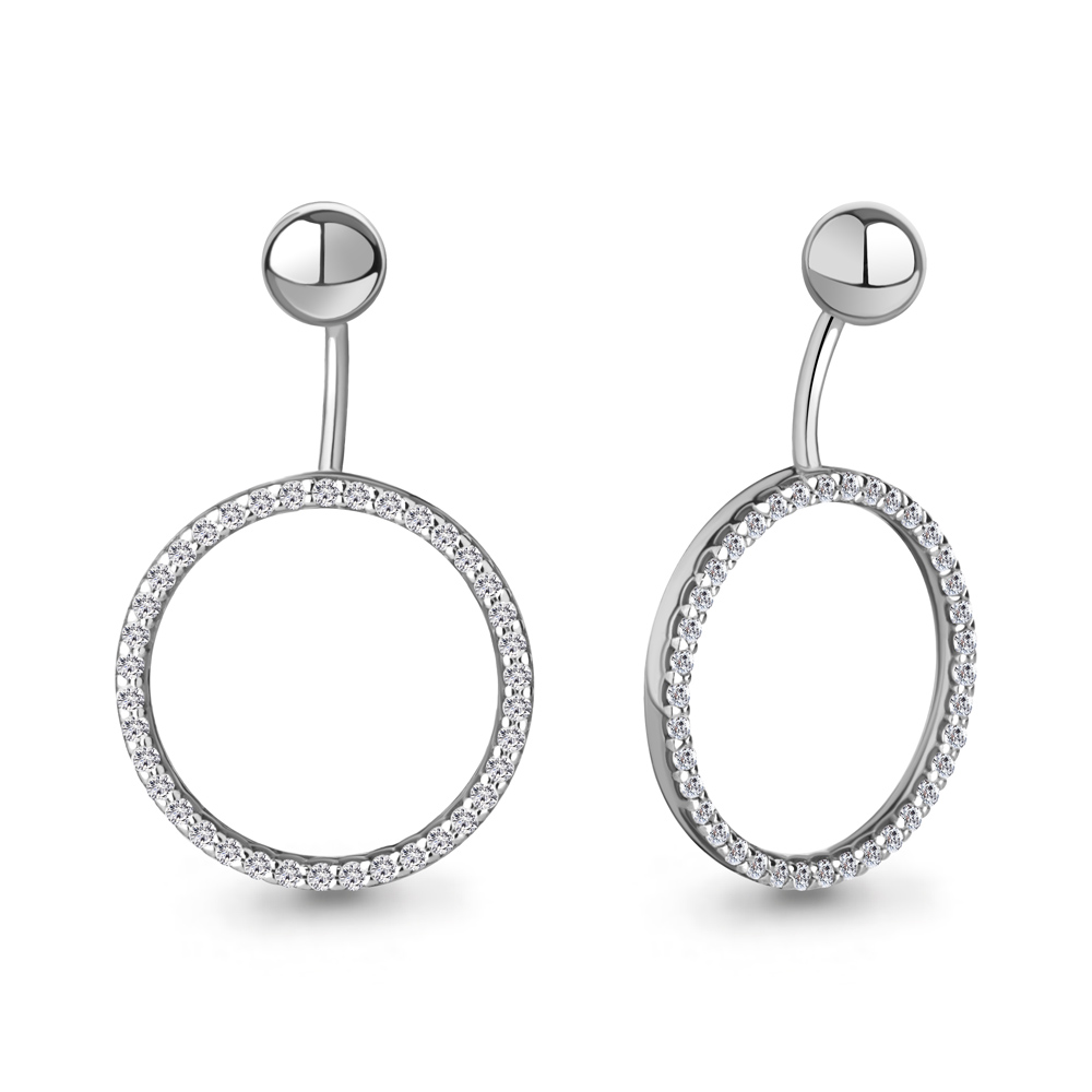 

Серьги из серебра с фианитом Aquamarine Aquamarine 49364А_925_р, 49364А_925_р
