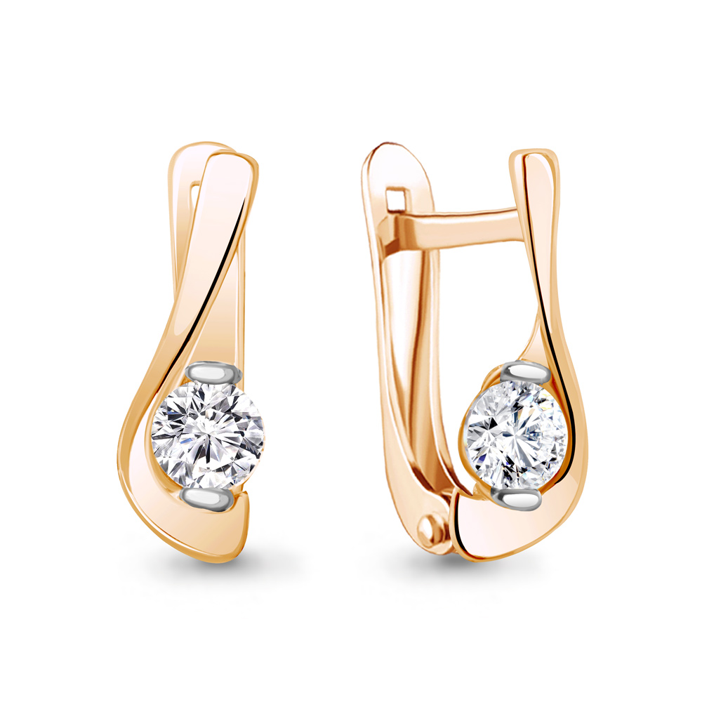 

Серьги из серебра с фианитом Aquamarine Aquamarine 49361А_925_з, 49361А_925_з