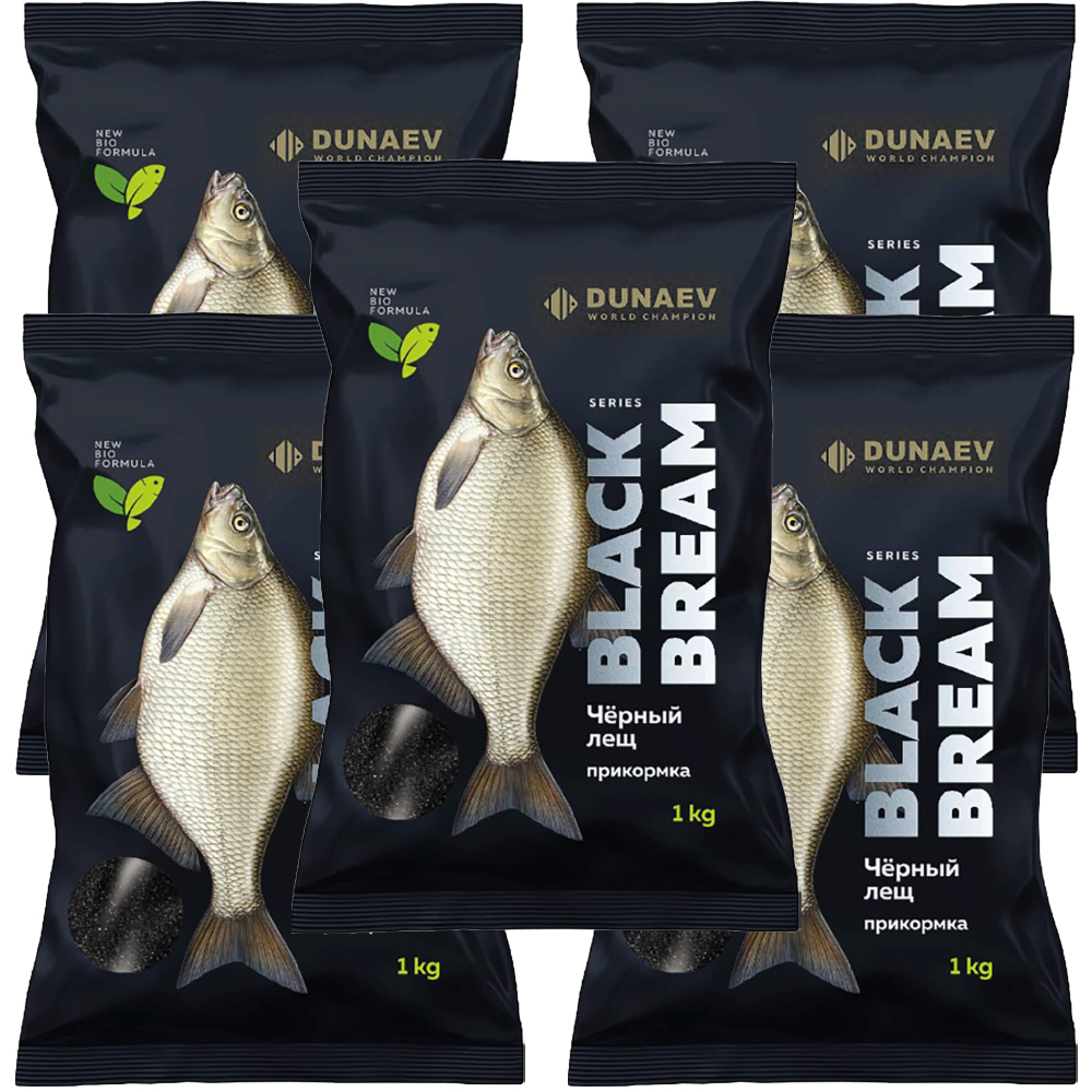 Прикормка рыболовная Dunaev Black Series Bream 5 упаковок