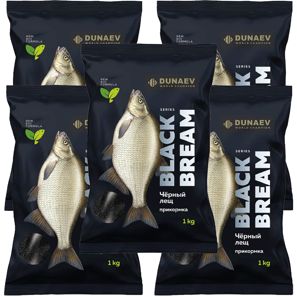 

Прикормка рыболовная Dunaev Black Series Bream 5 упаковок, Разноцветный, Black Series