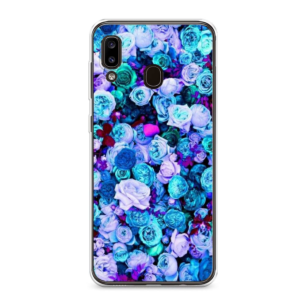 

Чехол на Samsung Galaxy A30 "Цветочный ковер", Фиолетовый, 27550-2