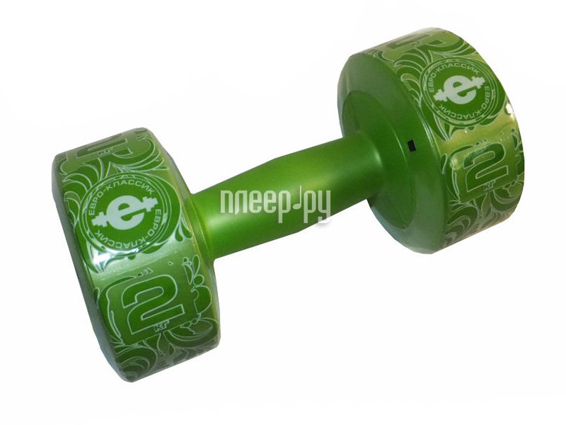 

Гантели Euro Classic Plastic 2kg Lime Green 28265989