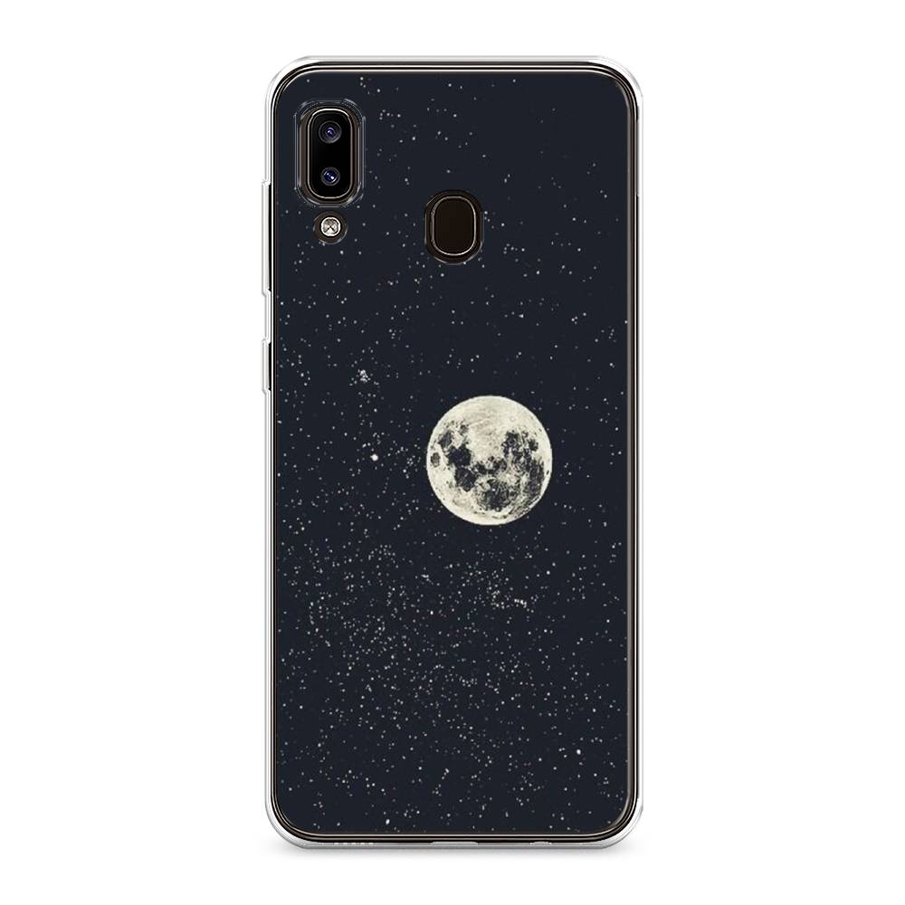

Чехол на Samsung Galaxy A30 "Полнолуние", Красный, 27550-2