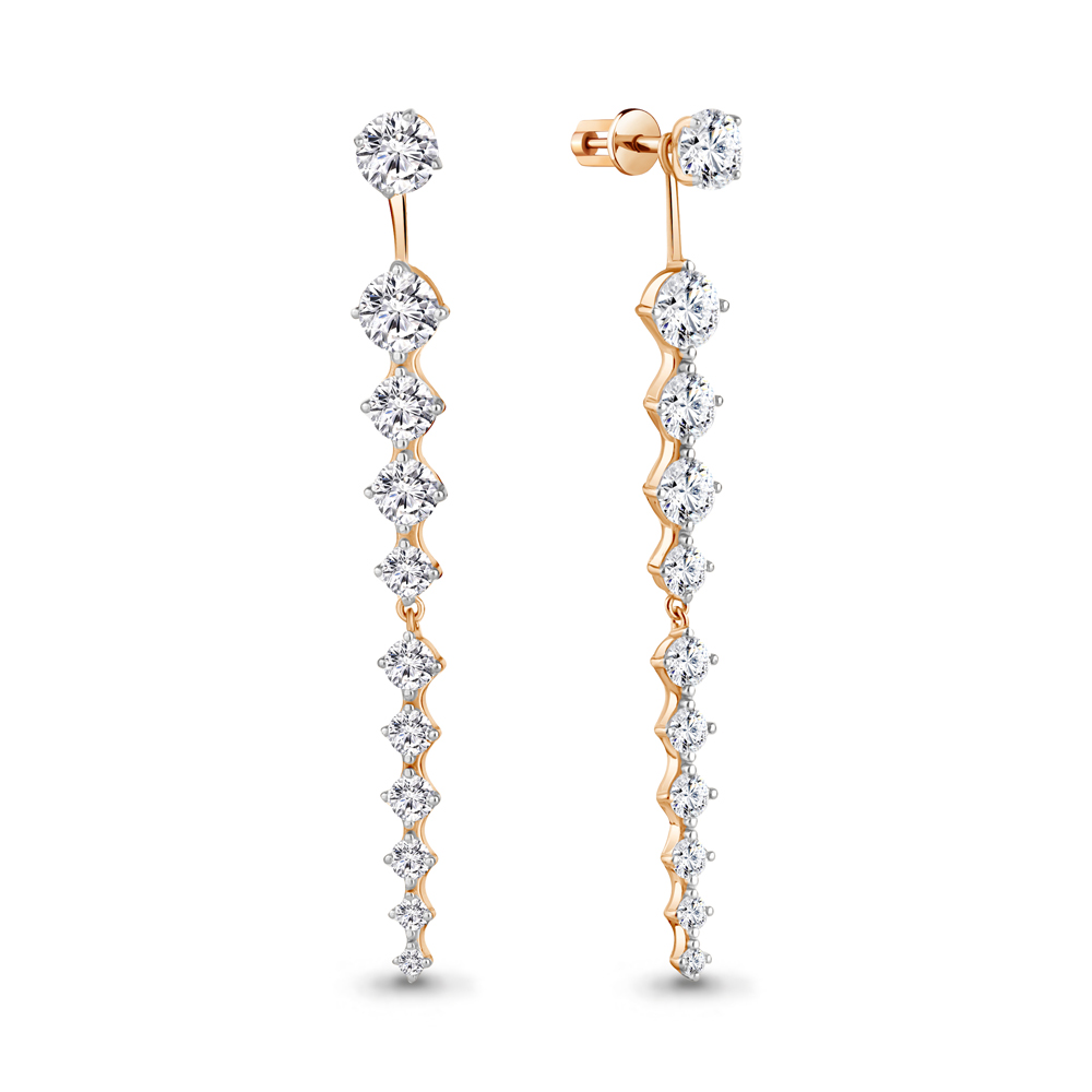 

Серьги из серебра с фианитом Aquamarine Aquamarine 49358А_925_з, 49358А_925_з