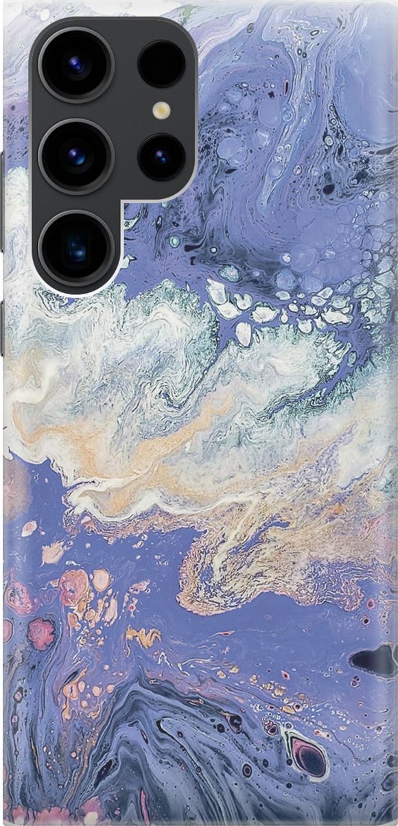 

Чехол на Samsung Galaxy S23 Ultra "Фиолетовый мрамор", Белый;желтый, 158328