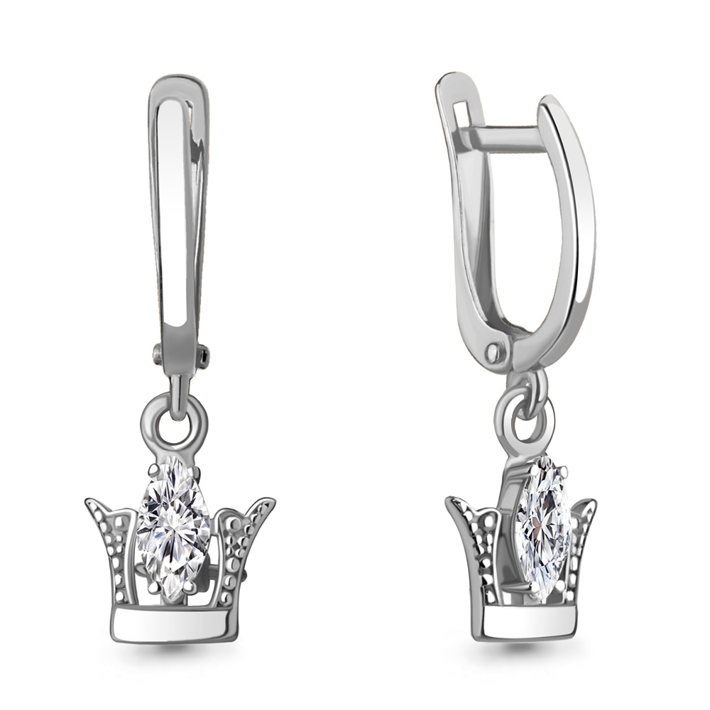 

Серьги из серебра с фианитом Aquamarine Aquamarine 49350_925_р, 49350_925_р