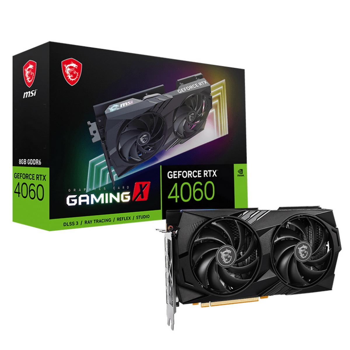 

Видеокарта MSI NVIDIA RTX4060 (RTX 4060 GAMING X 8G), RTX4060