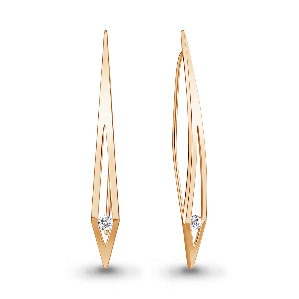 

Серьги из серебра с фианитом Aquamarine Aquamarine 49347А_925_з, 49347А_925_з