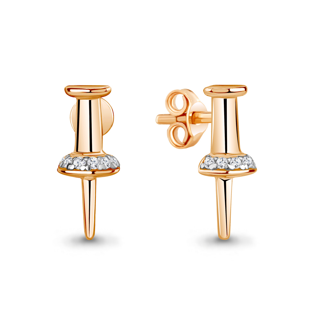 

Серьги из серебра с фианитом Aquamarine Aquamarine 49334А_925_з, 49334А_925_з