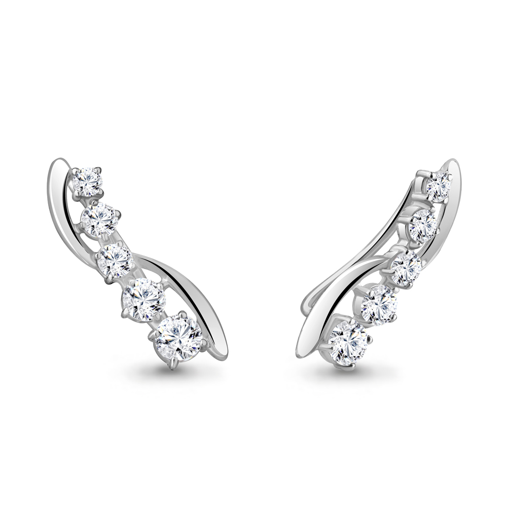 

Серьги из серебра с фианитом Aquamarine Aquamarine 49333А_925_р, 49333А_925_р