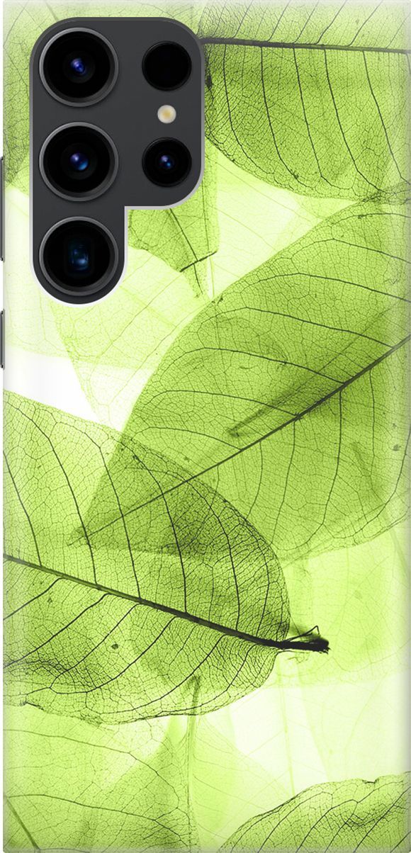 

Чехол на Samsung Galaxy S23 Ultra "Зеленые листья", Зеленый, 158336