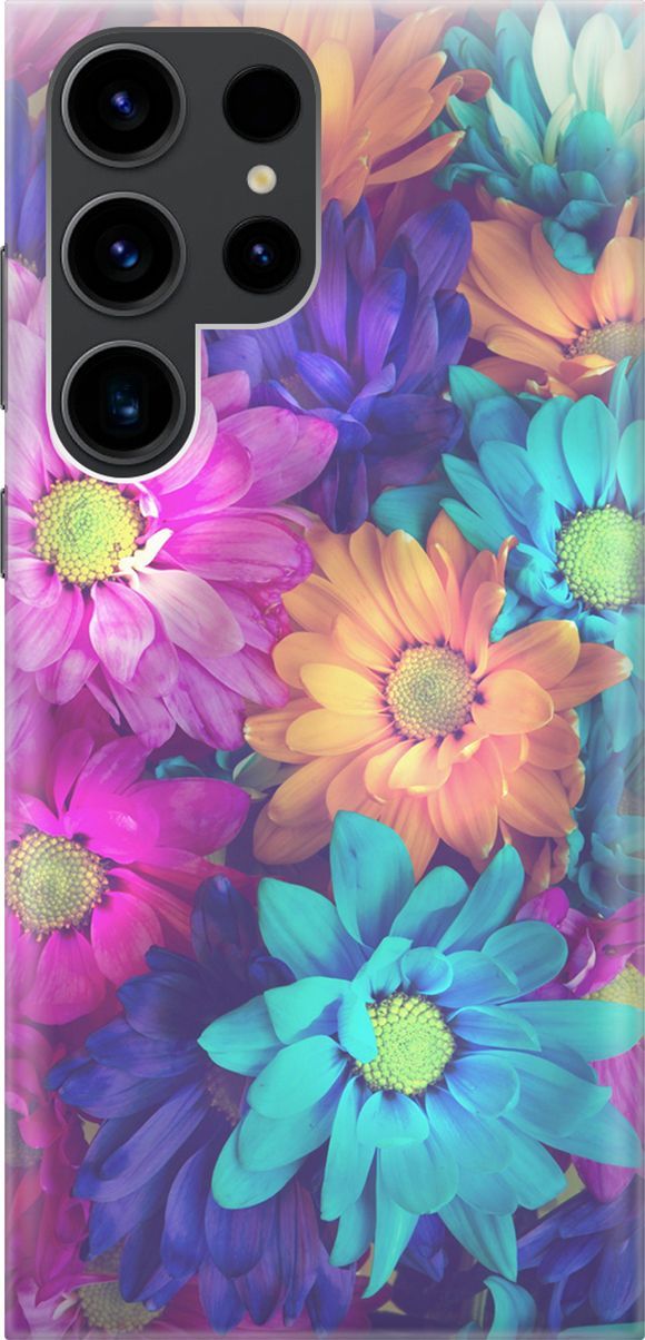 

Чехол на Samsung Galaxy S23 Ultra "Много цветов", Голубой;розовый, 158336
